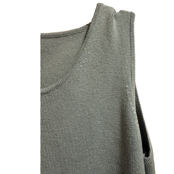 Sigrid Olsen Seafoam Green Sleeveless Knit Blouse  - Size Medium - Picture 4 of 6